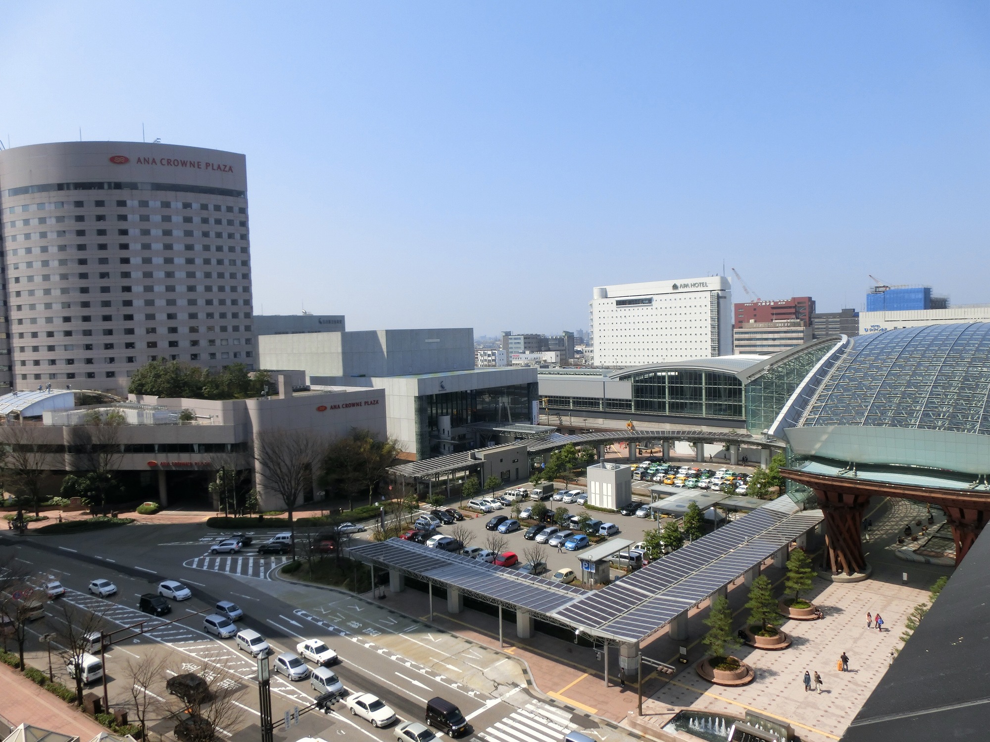 高いところから金沢 金沢駅東広場 を観てみよう Vol 4 まちのり 金沢市公共シェアサイクル